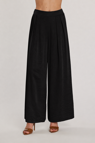 Pantalone TRINCA vita alta palazzo con elastico più pinces