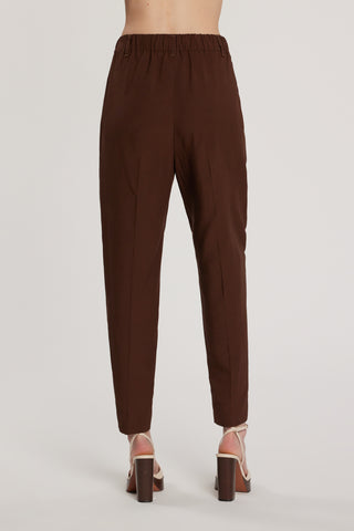 Pantalone MEMPHIS vita alta con elastico più tasche francesi