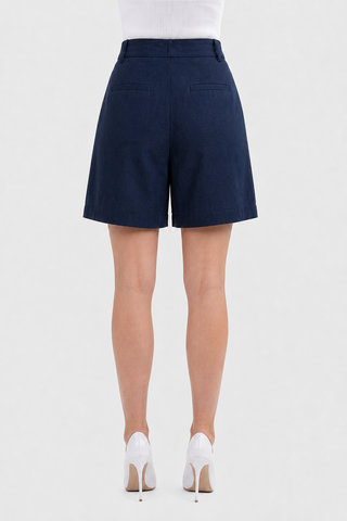 Short NADYA con cintura fiocco lino