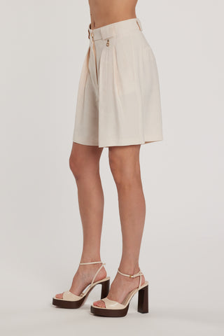 Bermuda FOLDERS vita alta con tasche francesi più filetto più pinces più passanti