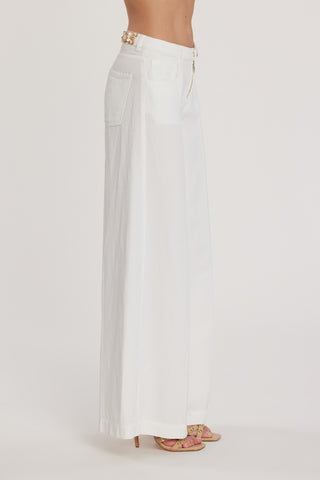 Pantalone LINDA_12 vita media cinque tasche wild fit tencel