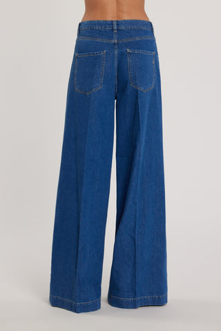 Pantalone LINDA_23_SNZ vita media wild fit denim tencel