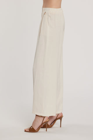 Pantalone PATRICE vita alta con fintone più elastico più tasche francesi più pinces