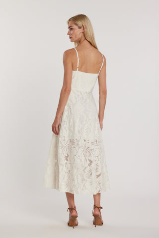 Abito HUPPERT midi smanicato scollo cuore pizzo