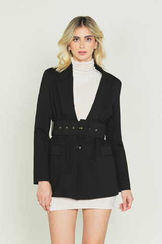 PEGASO jacket with belt