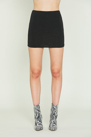 CASSIOPE stretch skirt in lurex fabric