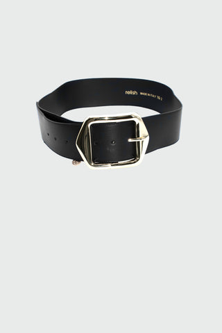 SEVENTISA high belt with eco-leather buckle