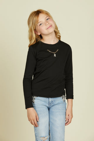JACKINA long sleeve t-shirt with necklace