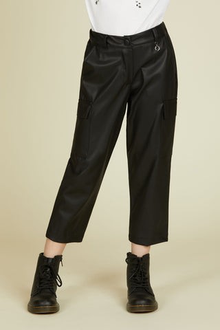 BEM trousers 1 button with loops plus ts. plus large eco-leather pockets
