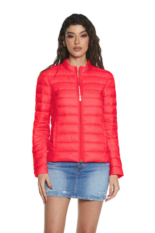 RIMO long-sleeved down jacket with zip, plus pockets and superlight bag