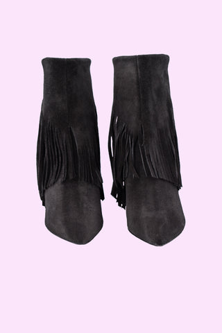 MARACUJA low boots with suede fringes