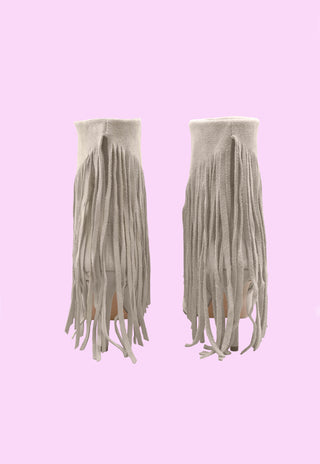 MARACUJA low boots with suede fringes