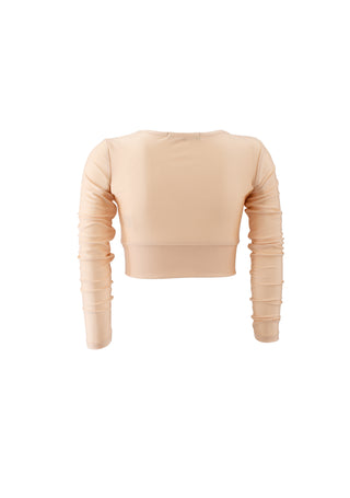 Maglia rains manica lunga corta con logo strass