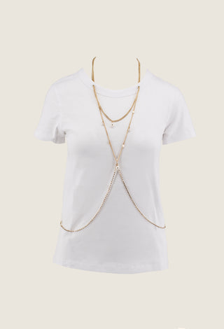 T-shirt CAMEL mezza manica con collana