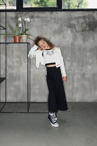 Wide FRESIA trousers with bands