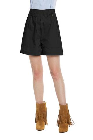 PEITO high-waisted shorts with elastic and large pockets