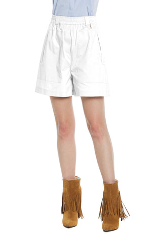 PEITO high-waisted shorts with elastic and large pockets