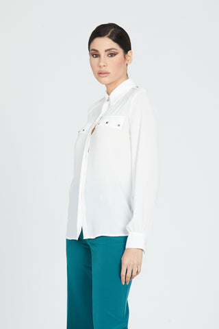 BALTOR long sleeve shirt with flap pocket and buttons