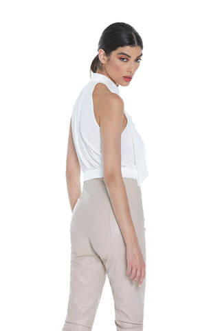Camicia CASTULA top corto con gale