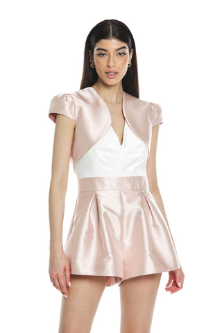 SMITHSONITE short half-sleeved satin jacket – Relish