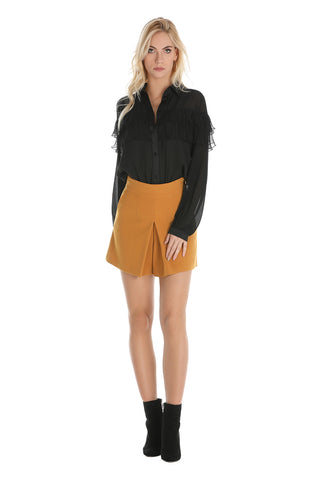 High-waisted shorts with pleats and French pockets BESTALDA 
