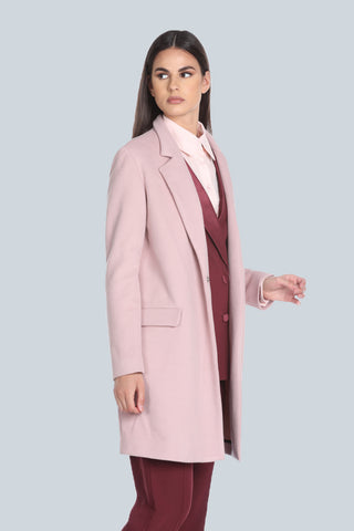 OVELS_A long-sleeved coat with pockets plus flaps