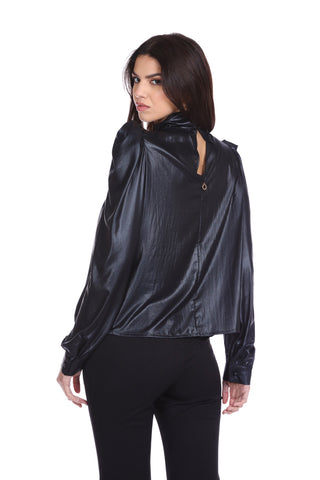 Blusa WANDERT corta manica lunga sv.portafoglio più colletto più goccia retro