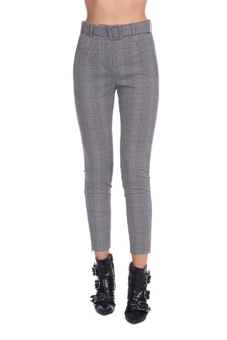 JJYT high-waisted trousers with belt with pleats plus ts welt plus zip wales bottom