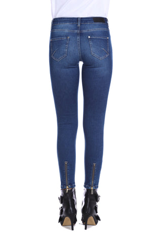 Jeans MARILYN_A 5 tasche con zip fondo slim fit denim