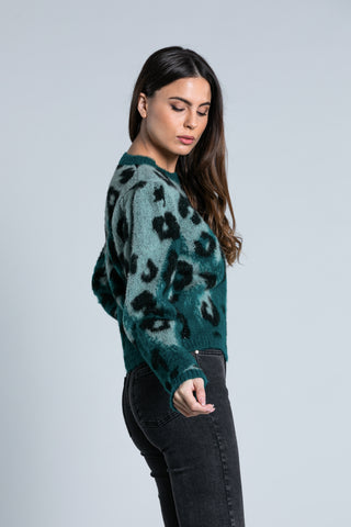 Maglia PET manica lunga a sbuffo fant. maculata