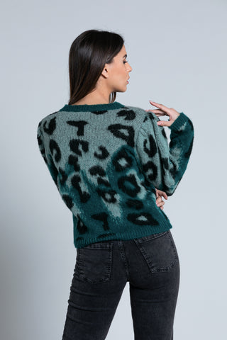 Maglia PET manica lunga a sbuffo fant. maculata