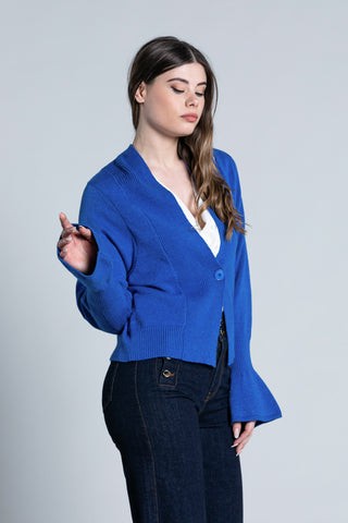 Cardigan SHOTO corto manica lunga campana