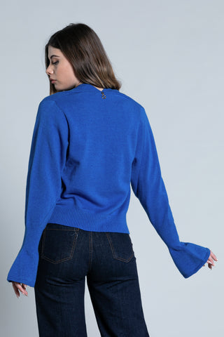 SHOTO short bell-sleeved cardigan