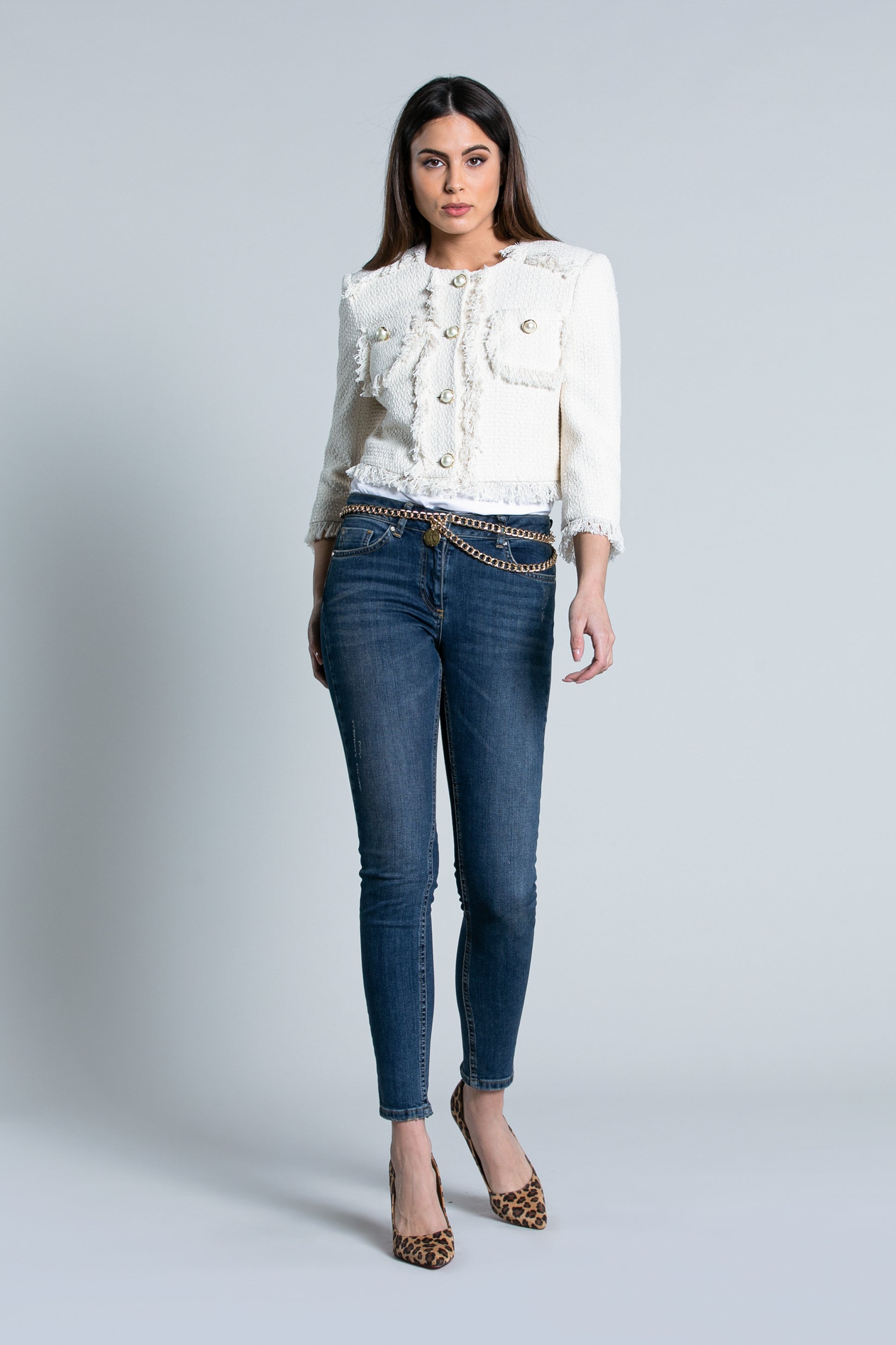 RELISH | TERINEZ short 3/4 sleeve Chanel jacket with pockets