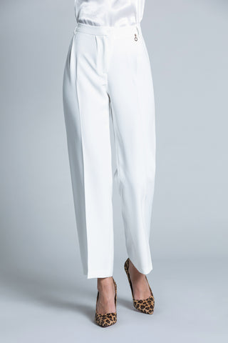 GREMLI high-waisted palazzo trousers with pleats