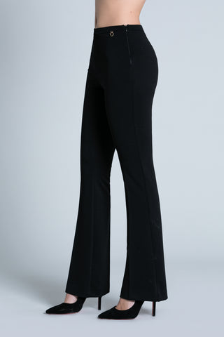 FRESASA high waist flared trousers