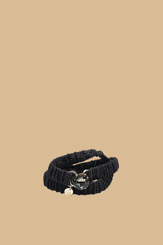 Cintura LUMINESH elasticizzata con cabochon lurex
