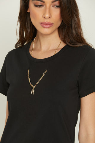 JACKSON half sleeve t-shirt with necklace and pendant