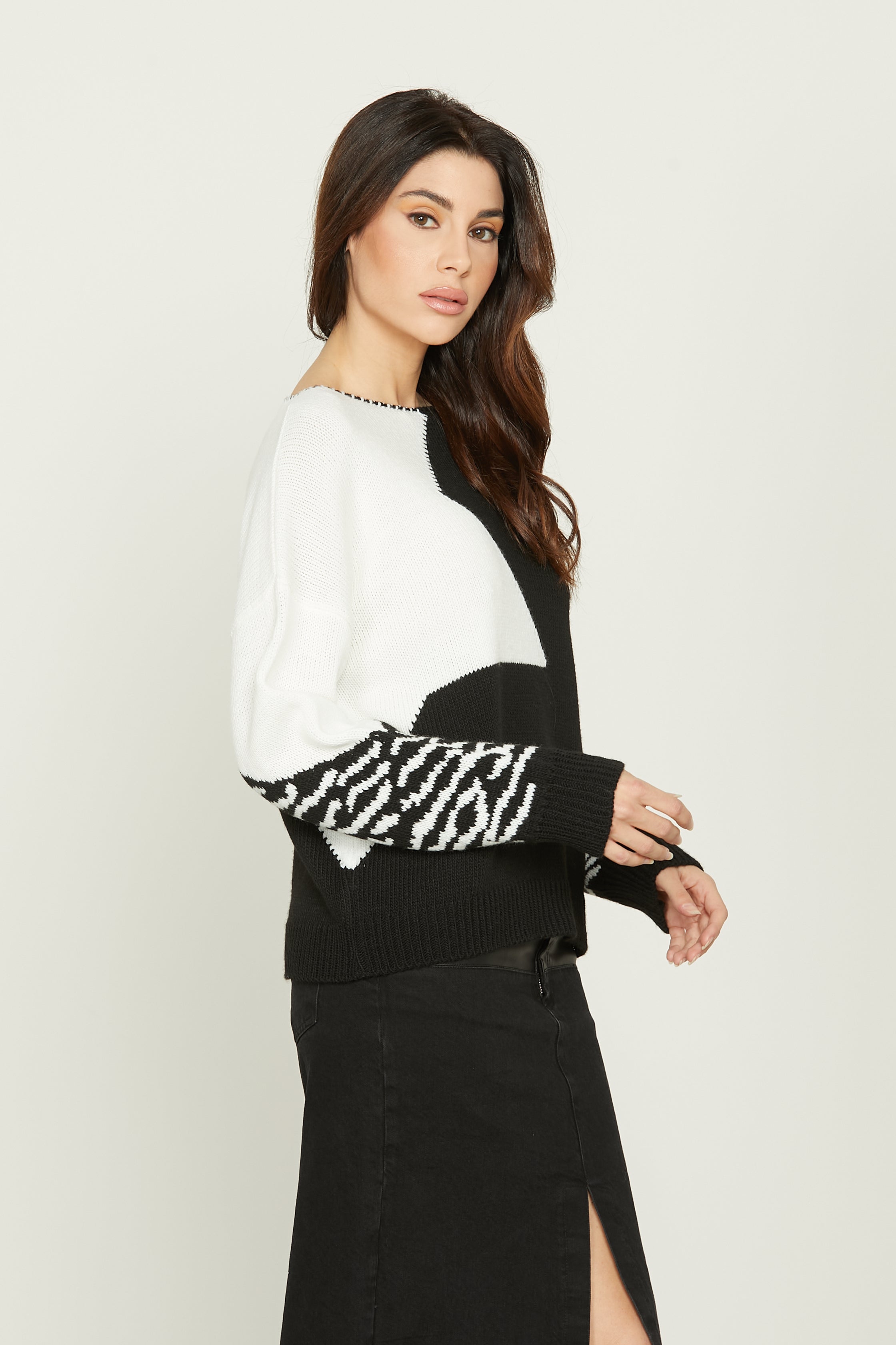 Maglia con spalla scesa sales