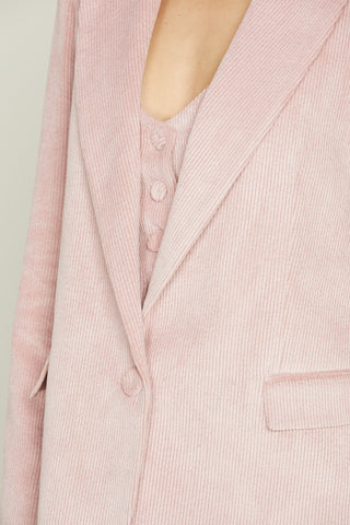 MANDRA jacket, long sleeves, 1 button with pockets plus velvet flaps