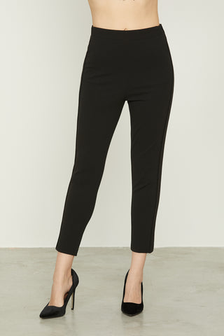 High waist TERF pant with elastic plus pockets and side piping