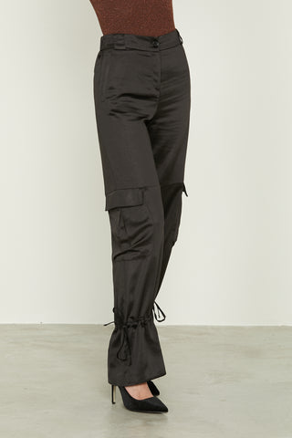 PARACADUT high-waisted trousers with large pockets and strings