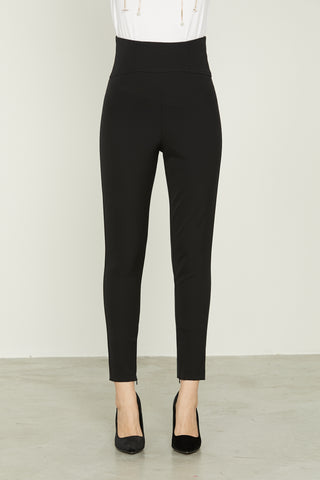 BRUM high-waisted trousers with peplum and bottom zip