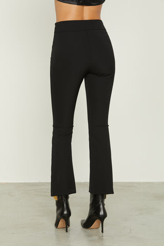 NORY_B high-waisted crop trousers with buttons