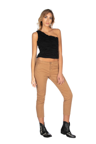 TRIXY-BIS one-shoulder top with gathers 