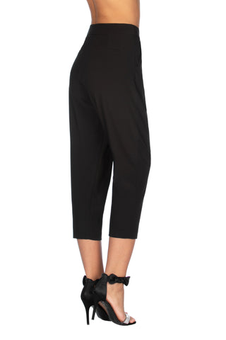 ULTISIM high-waisted trousers with pockets and capri darts 