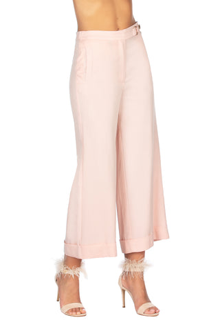 INDONESIA culotte pant with waist strap