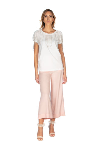 INDONESIA culotte pant with waist strap