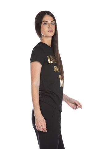 RANTEM half-sleeve t-shirt with gold print