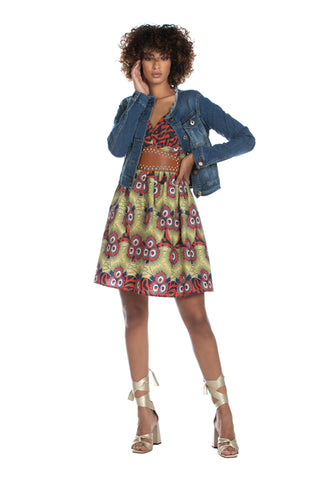 METYUI short, long-sleeved fringed jacket